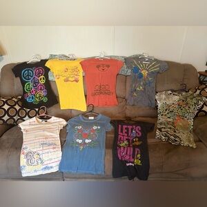 Graphic shirt lot xs/small of vintage & y2k